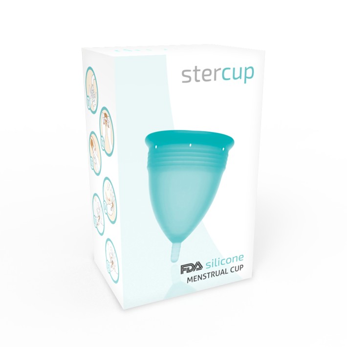 Cupa Menstruala Silicon Stercup Marimea S Turcoaz 3