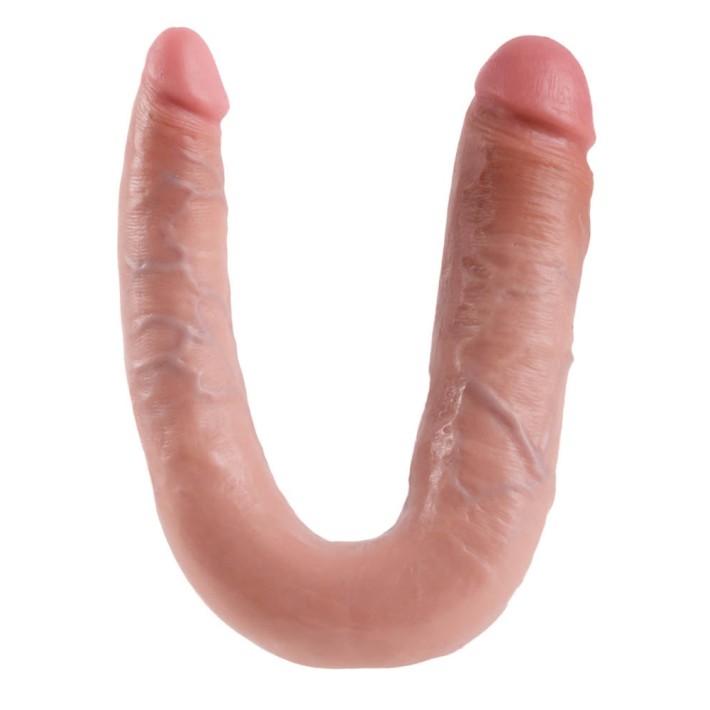 Dildo Realistic Double Trouble Large, Natural, 44.5 Cm 4