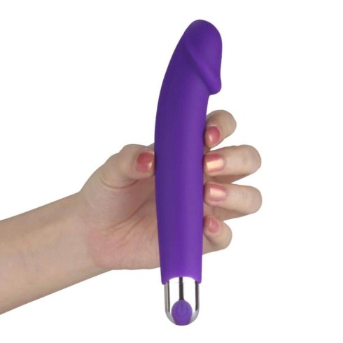 silicone, Vibrator Reincarcabil Ijoy, Mov, 16.5 Cm, pasiune.ro