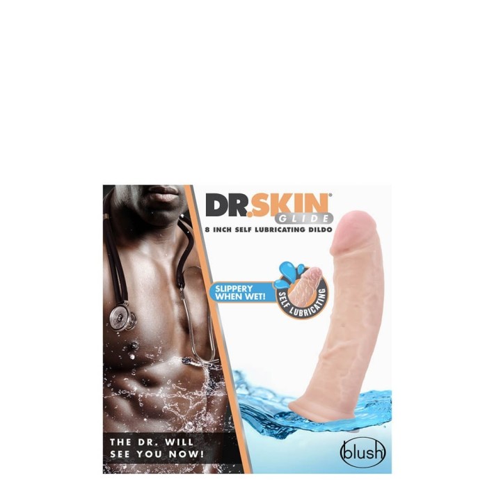 Dildo Realistic Auto-lubrifiant Dr. Skin, Natural, 20 Cm 4