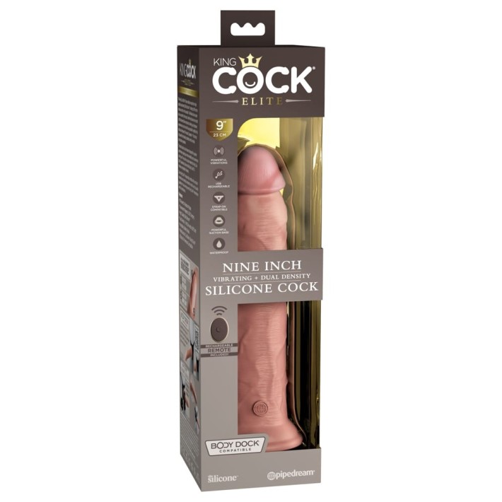 Vibrator Realistic Cu Telecomanda Dual Density Silicone Cock, Natural, 22.5 Cm 8