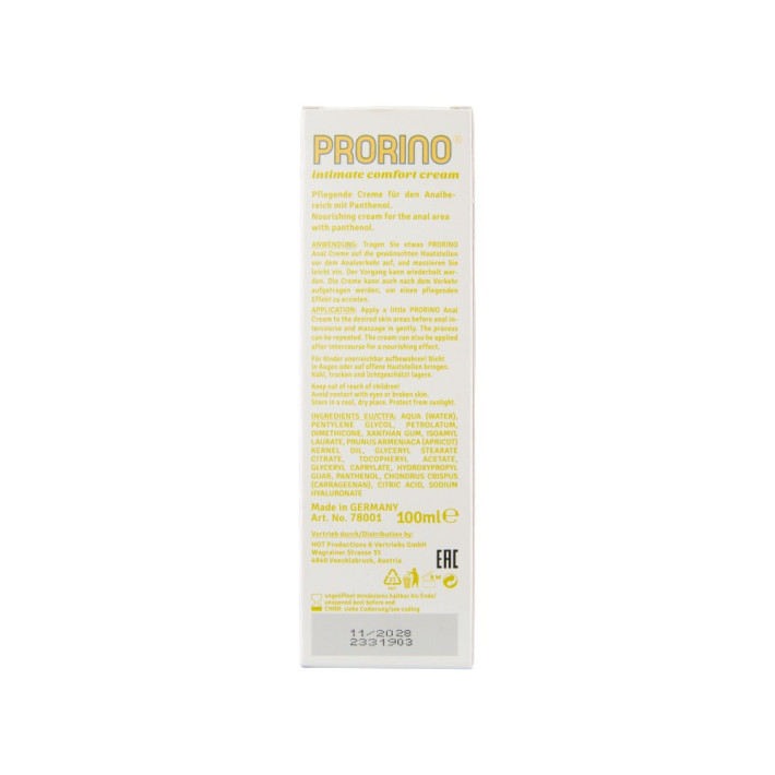 Prorino Sensitive Anal Comfort Cream - Unisex 100 Ml 3