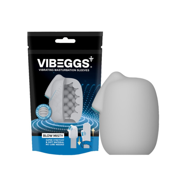 Vibeggs - Blow Misty - Vibrating Masturbation Sleeve - White 3