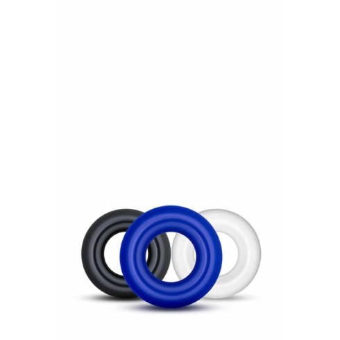 inele, Set 3 Inele Penis Stay Hard Donut Rings, Multicolor, pasiune.ro