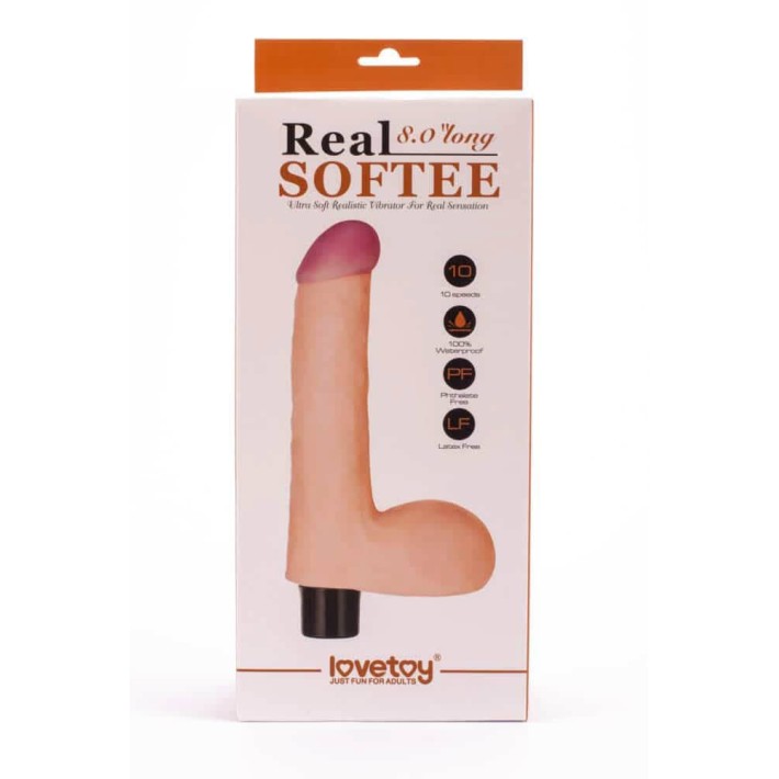 Vibrator Real Softee, Natural, 20.5 Cm 5