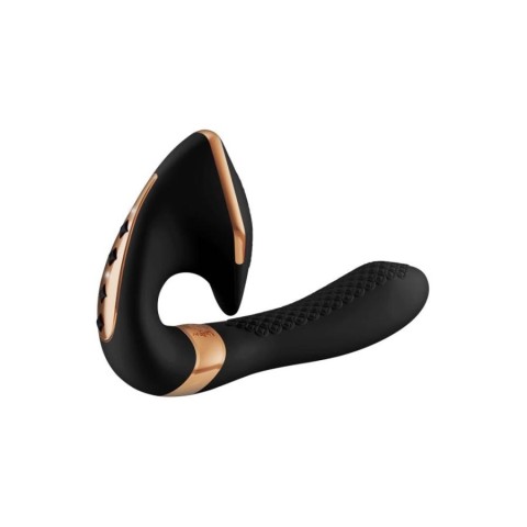 Vibratoare Duble, Vibrator Dublu Soyo, Negru, pasiune.ro