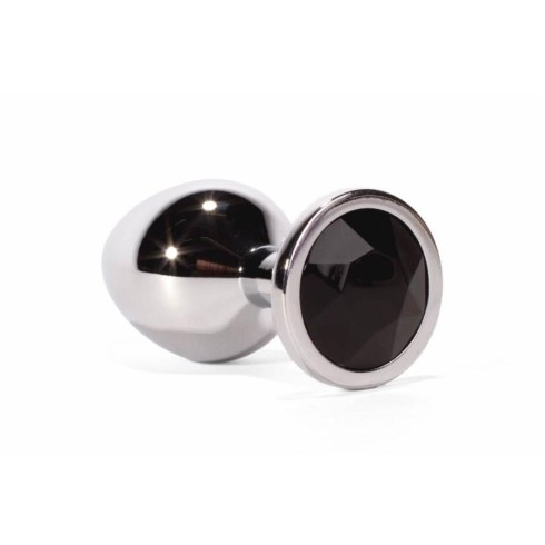 dop, Dop Anal Cu Bijuterie Secret Shine Metal M, Argintiu + Metal, 8 Cm, pasiune.ro