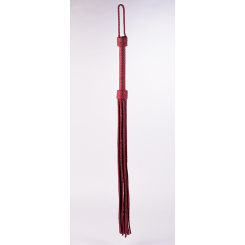 leather, Kid Handle Kid Leather Braided Tails Pink_b15o25_3, pasiune.ro
