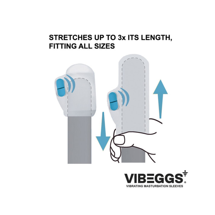 Vibeggs - Ribs Delight - Vibrating Masturbation Sleeve - White 2
