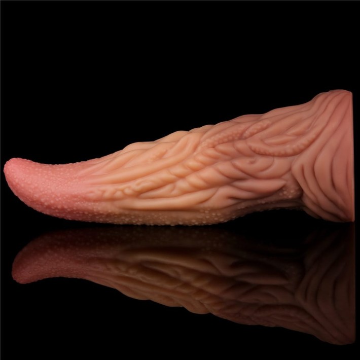 Dildo Clasic Dual-layered Platinum Silicone Tongue, Multicolor, 25 Cm 5