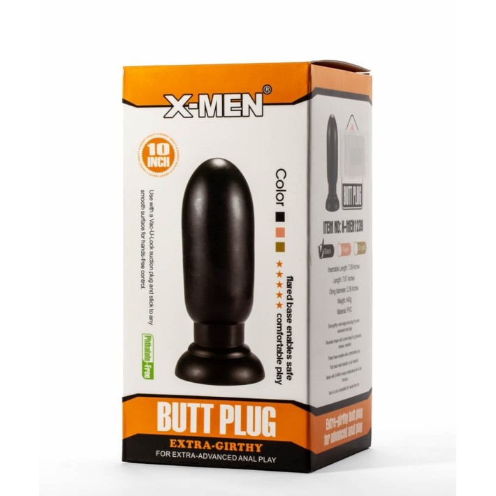 Dop Anal Extra Girthy, Negru, 20 Cm 4