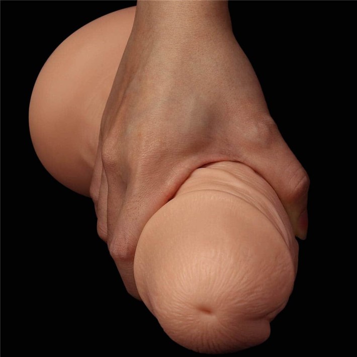 Dildo Realistic Extra-gros Curved, Natural, 24 Cm 11