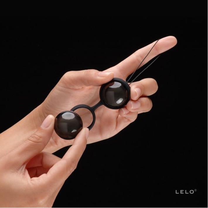 Bile Vaginale Kegel Lelo Luna, Negru, 2 Buc. 4