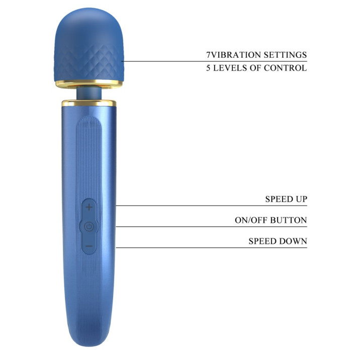 Pretty Love Colorful Massager Blue 10