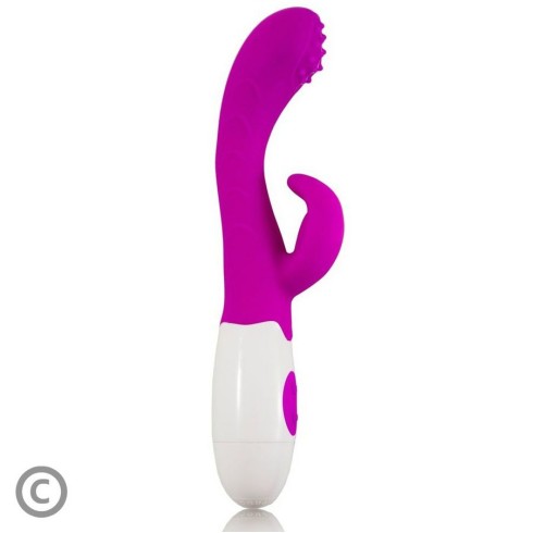 stimulator, Vibrator Rabbit Arthur, Violet, 20 Cm, pasiune.ro