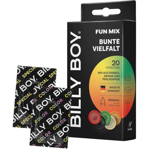 prezervative, Prezervative Billy Boy Fun Mix 20 Buc, pasiune.ro