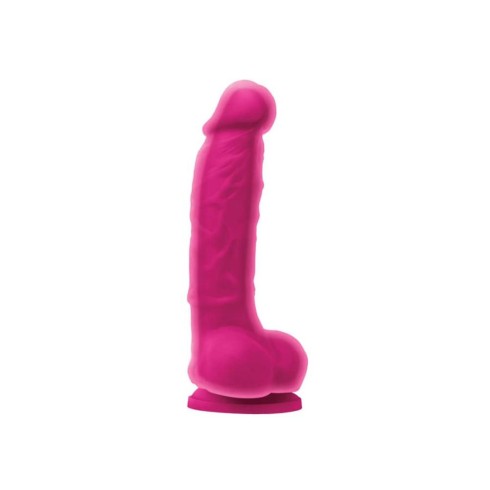 ou, Dildo Realistic Colours Dual Density, Roz - 13 Cm, pasiune.ro