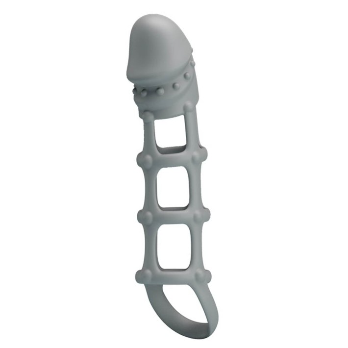 Manson / Extensie Penis Cu Inel Testicule, Alb 3