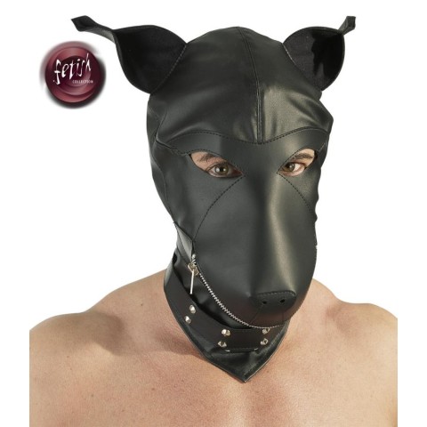 Orion - Fetish Collection, Masca-cagula Fetish Caine, Negru, pasiune.ro