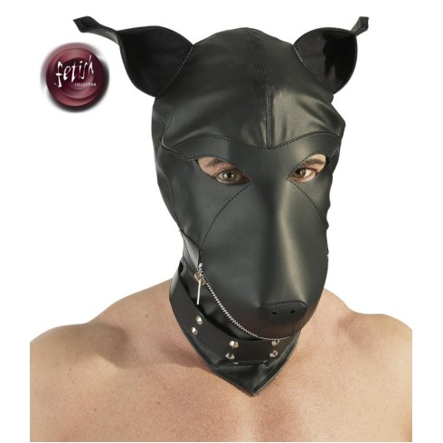 fetish, Masca-cagula Fetish Caine, Negru, pasiune.ro