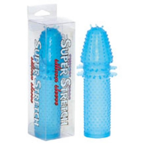 Seven Creations, Extensie/manson Penis Super Stretch, Albastru, 15 Cm, pasiune.ro
