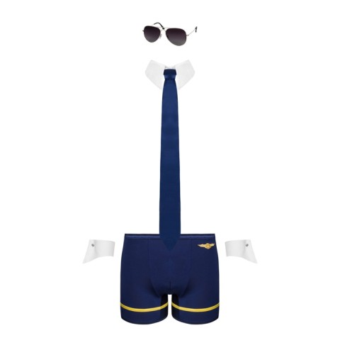 costum, Costum Pilotman Obsessive Albastru 2xl/3xl, L/xl, S/m, pasiune.ro