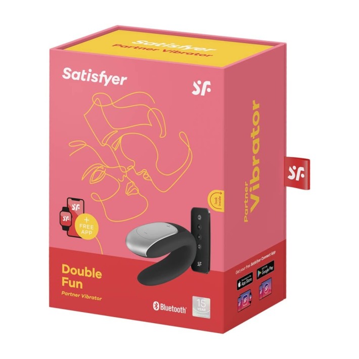 Vibrator Pentru Cupluri Double Fun, Negru 5