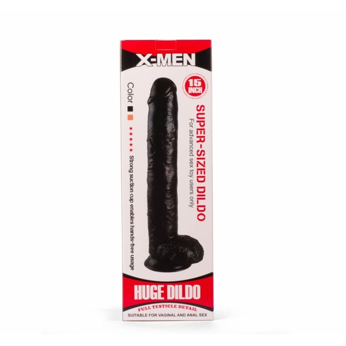 Dildo Realistic Xxl Super-sized, Negru, 38 Cm 5