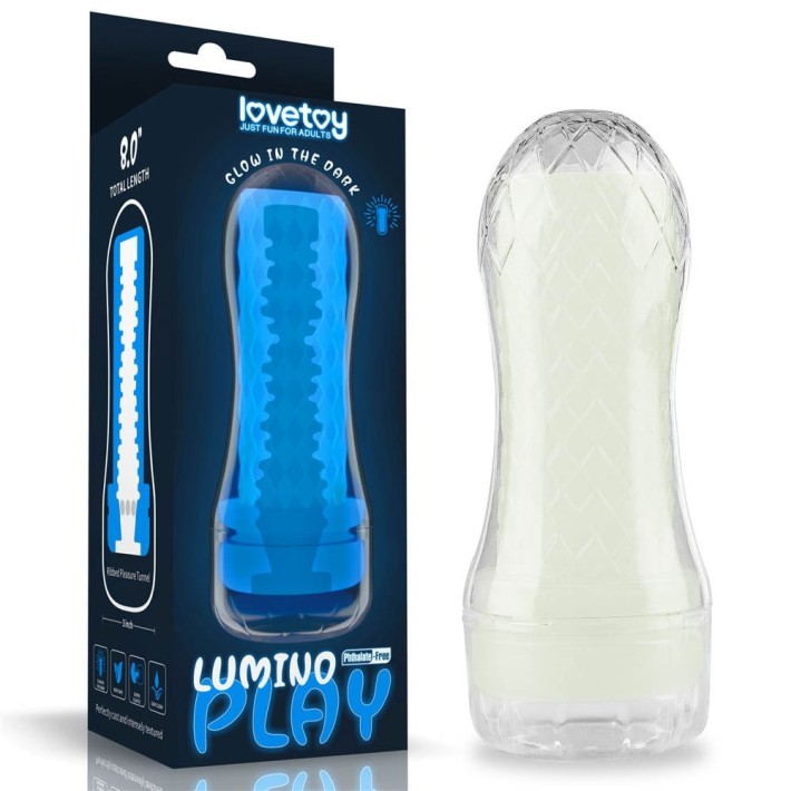 Masturbator Fosforescent Lumino Play Ribbed 13