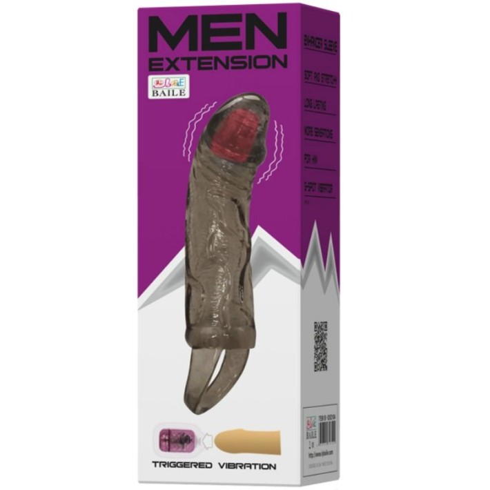 Extensie/manson Penis Cu Vibratii, Natural, 13.5 Cm 2