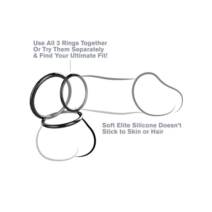 Set 3 Inele Penis Silicone Stamina 2