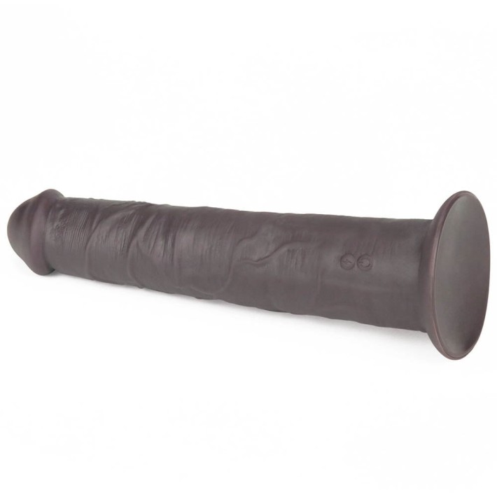 Vibrator Cu Rotatii Dual Layered Silicone Rotator, Brun, 25 Cm 6