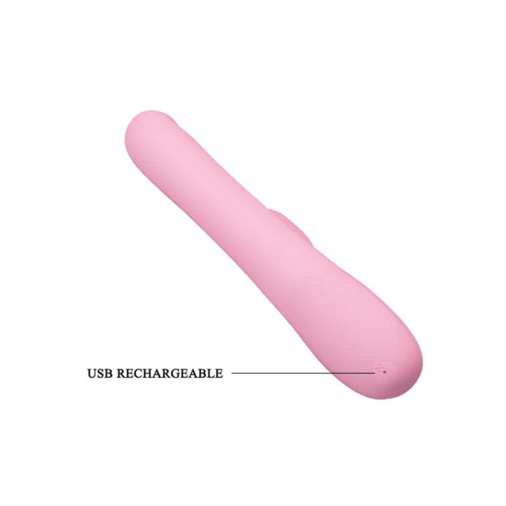 Vibrator Rabbit Cu Rotatii Truman, Roz, 23.5 Cm 7