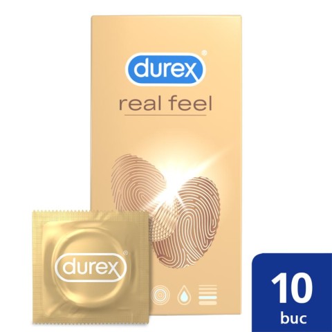 Durex, Prezervative Durex Real Feel 10 Buc, pasiune.ro