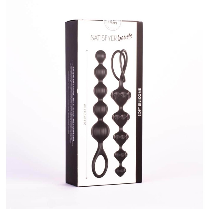 Set De 2 Dildouri Anale Cu Bile, Negru 7