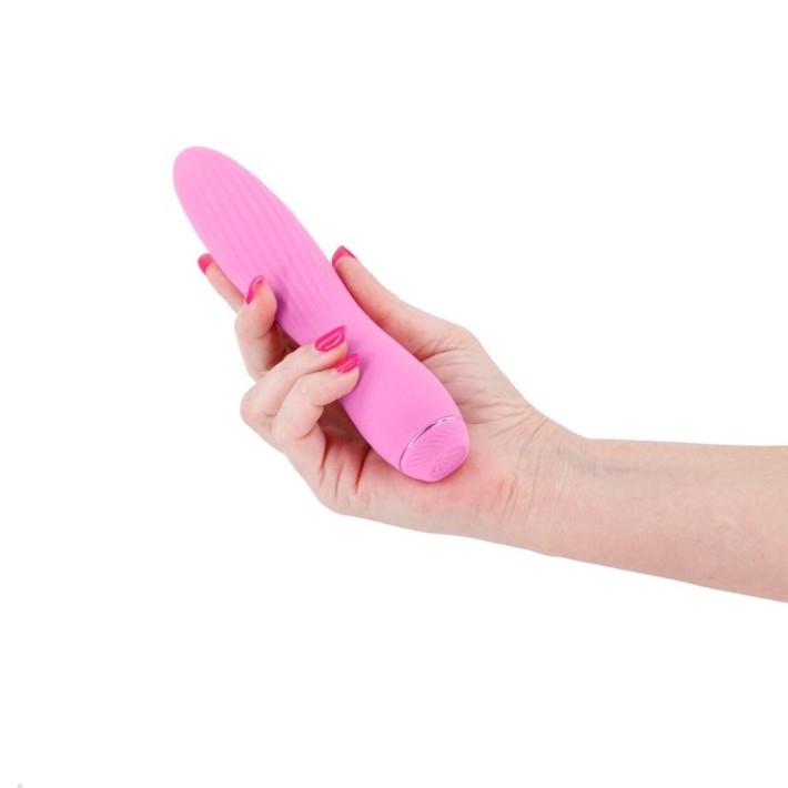 Vibrator Clasic Obsession Clyde, Roz Deschis, 17 Cm 2