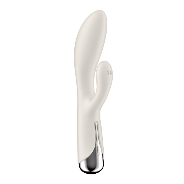 Vibrator Cu Rotatii Spinning Rabbit 1, Ivory, 20 Cm 5