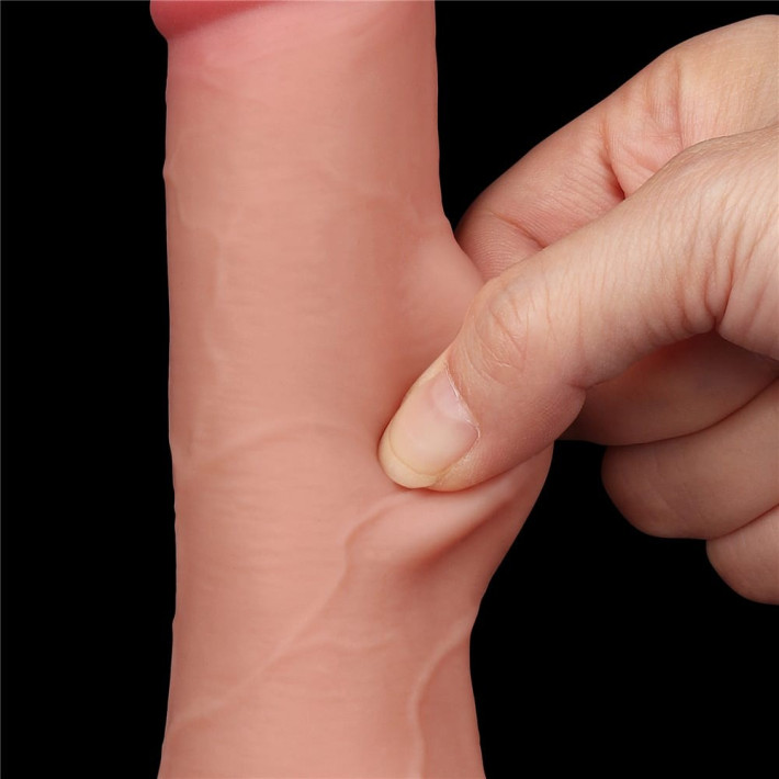 Dildo Realistic Sliding Skin Dual Layer Ii, Natural, 19 Cm 8