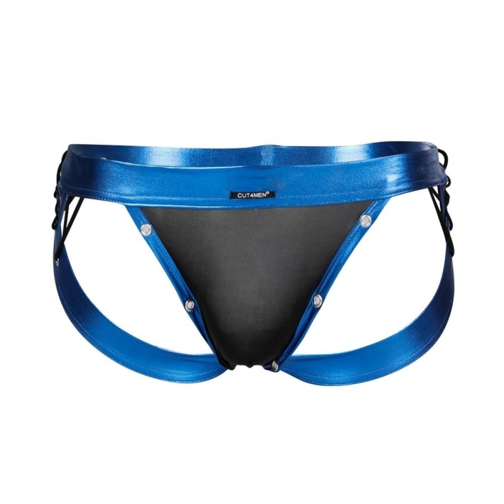 C4m-desire Jockstrap-blueleatherette-xl 3