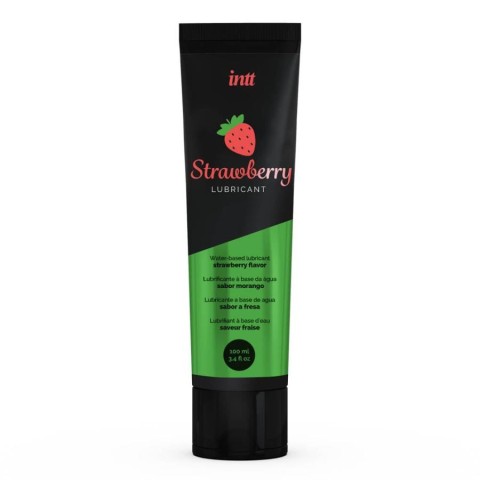 Intt, Lubrifiant Pe Baza De Apa Cu Aroma Capsune, 100 Ml, pasiune.ro