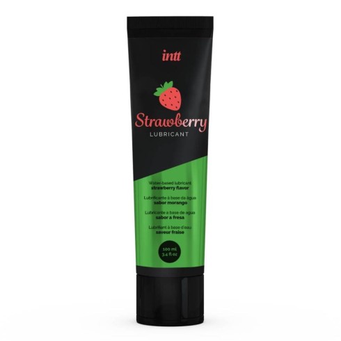 lubrifiant, Lubrifiant Pe Baza De Apa Cu Aroma Capsune, 100 Ml, pasiune.ro
