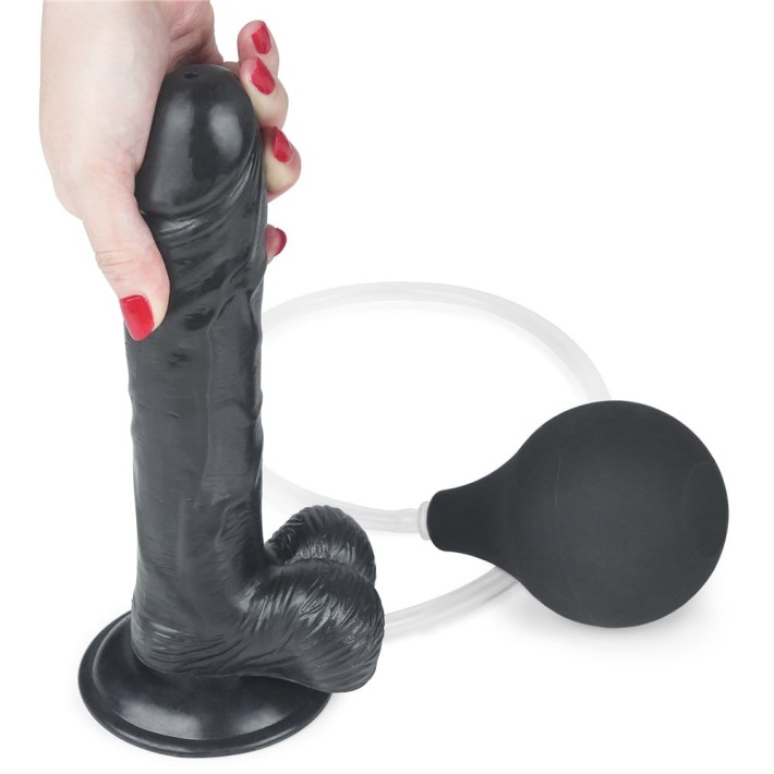 Dildo Clasic Cu Functie Ejaculare Squirting Extreme, Negru, 22.8 Cm 4