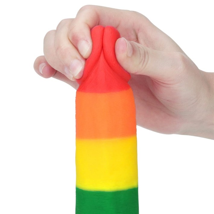 Dildo Clasic Cu Ventuza Prider, Multicolor, 19.5 Cm 3