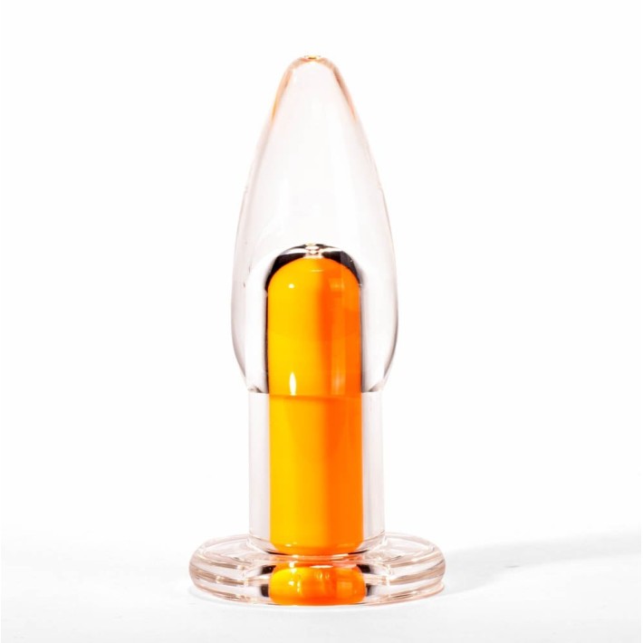 Dop Anal Cu Vibratii, Transparent, 12 Cm 2