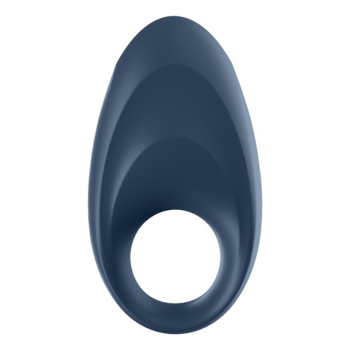 Inel Penis Cu Vibratii Mighty One, Albastru 4