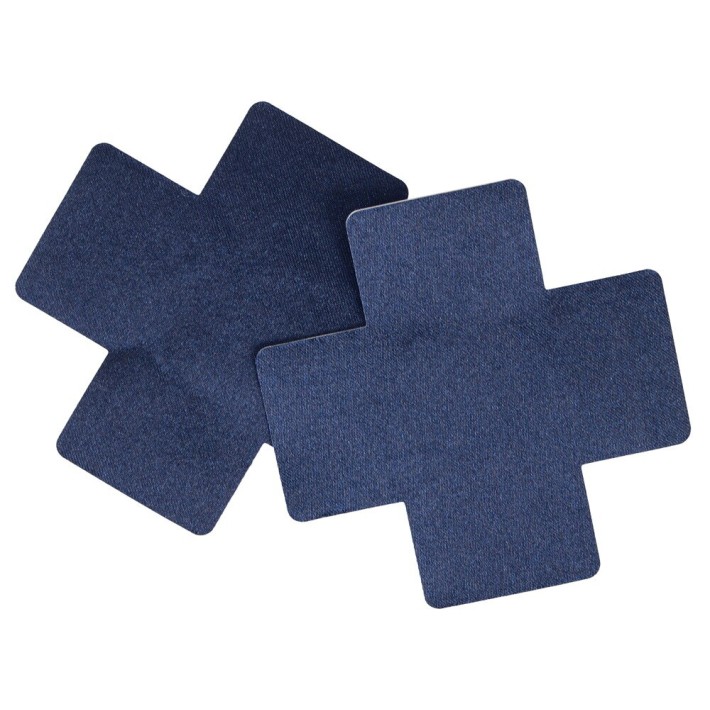 Nipple Covers In Forma De X Albastru Inchis 2