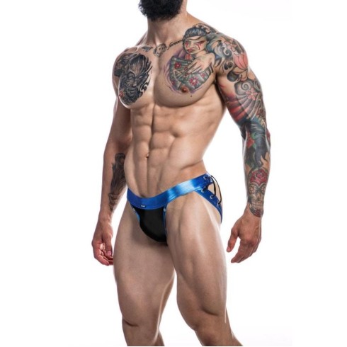 joc, C4m-desire Jockstrap-blueleatherette-xl, pasiune.ro