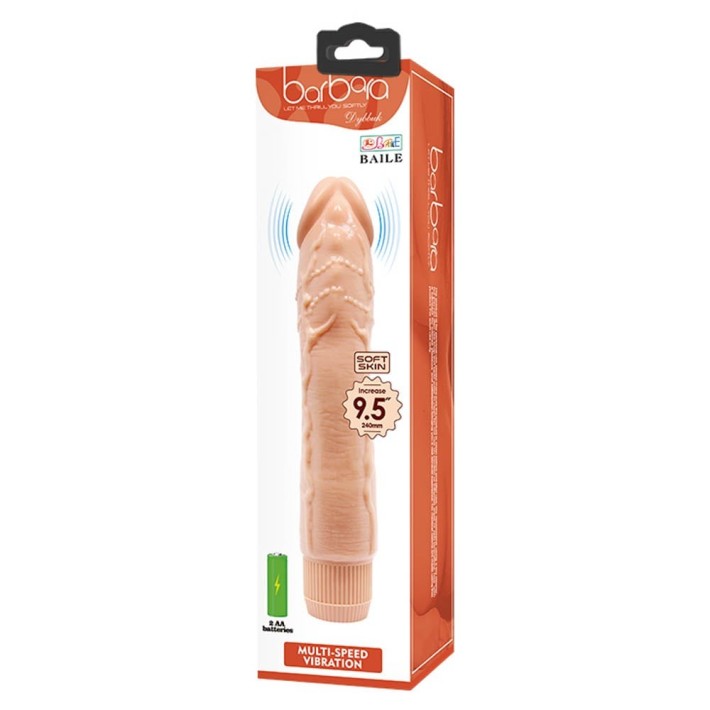 Vibrator Realistic Barbara Dybbuk, Natural, 24 Cm 5