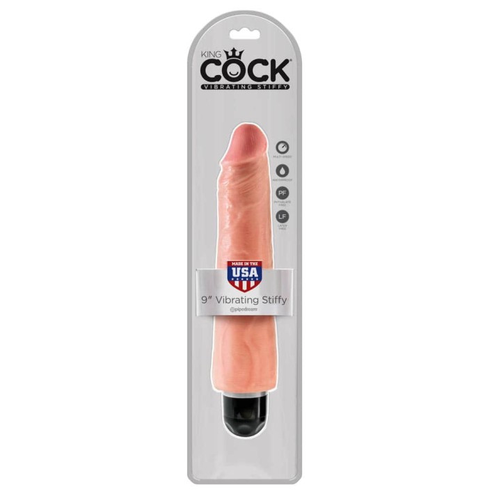 Vibrator Realistic King Cock Stiffy, Natural, 23 Cm 5