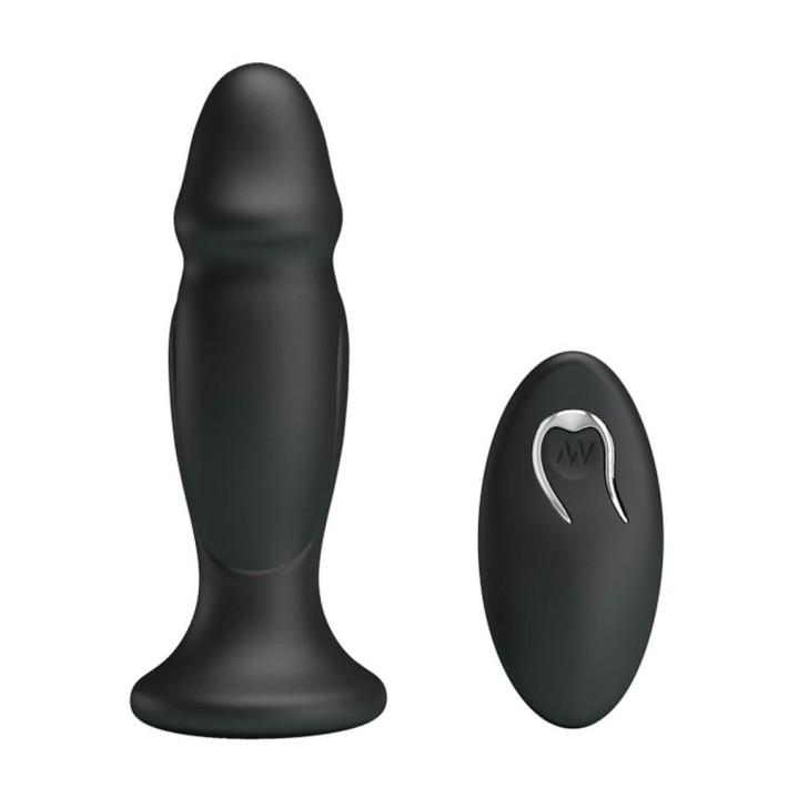 Dop Anal Cu Vibratii Mr. Play Super Power I, Negru, 12 Cm 6
